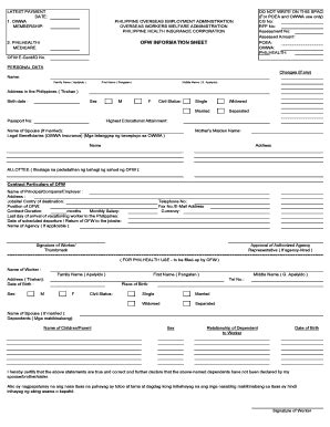 info sheet poea|POEA Online Appointment for OFW Information Sheet.